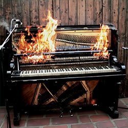 Burning Piano